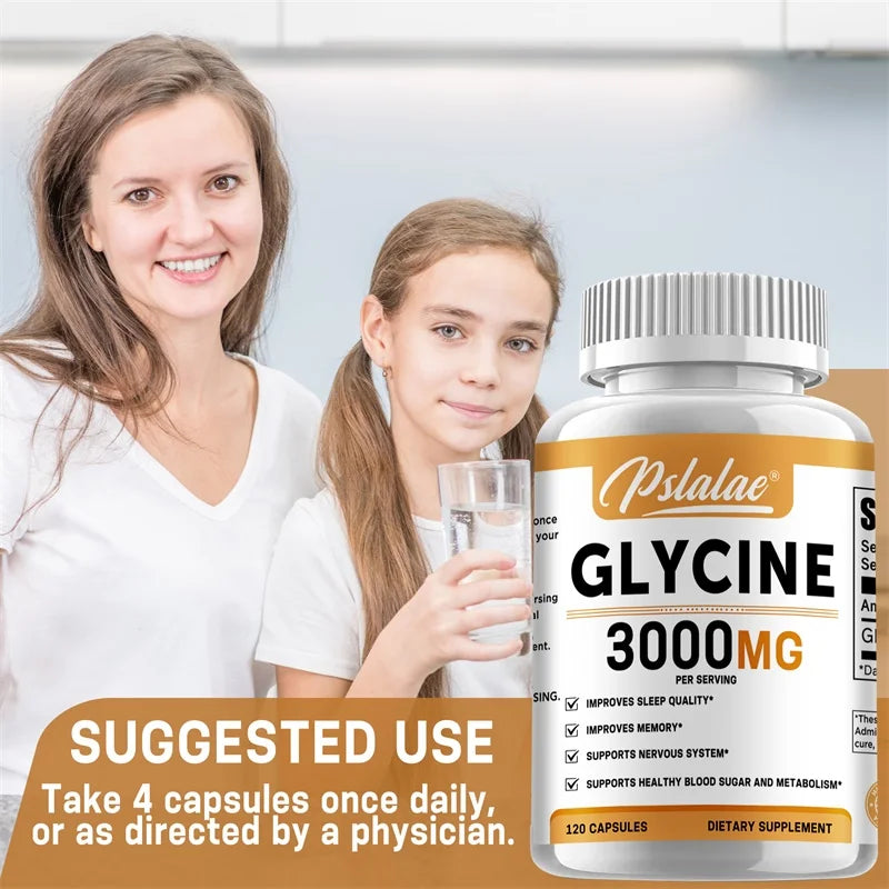Glycine Capsules - Improve Sleep Quality and Suppress Appetite, Promote Deep Sleep