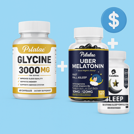 Natural Sleep Support Bundle – Glycine + Melatonin + Valerian Root